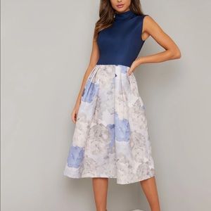 Chi Chi London Cyd dress in Navy.